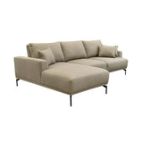 3. "Comfortable and versatile Valentino Adjustable Back Left Sectional with adjustable backrests"