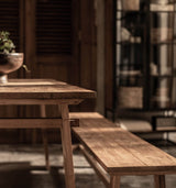 3. "D-Bodhi Artisan Bench - Eco-Friendly Reclaimed Wood Design"