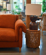 8. "Durable D-Bodhi Knut Side Table with Solid Wood Construction"