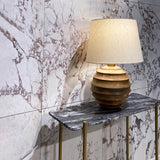 2. "Grey Marble Console Table: Stylish and functional addition to any living space"