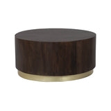 3. "Elegant Form Coffee Table featuring a spacious storage shelf"