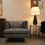 8. "Function Side Table with White Marble Top and Black Base - Durable and long-lasting furniture"