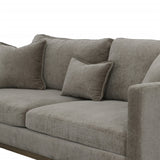 5. "Medium-sized Burbank Sofa - Pecan Brown for small to medium-sized spaces"