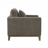 3. "Medium-sized image of Burbank Club Chair - Pecan Brown showcasing its luxurious upholstery"