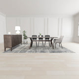 5. "Contemporary Fritz Arm Dining Chair - Light Grey with sleek design"