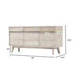 3. "Versatile Gia Sideboard with adjustable shelves and stylish finish"