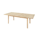 4. "Contemporary Gia Extension Dining Table with beautiful wood finish"