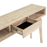 11. "Gia Console Table with a spacious top and convenient storage"