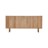 3. "Versatile Hedron Sideboard for organizing and displaying home decor"