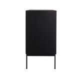 4. "Stylish Hexa Sideboard - Black Fossil for contemporary living rooms"