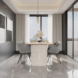 7. "Hedron Dining Table with adjustable height options"