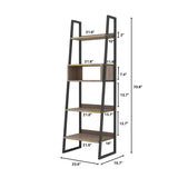 7. "Elegant Irondale Modular Bookcase with rich finish and customizable layout"