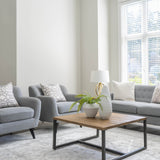 5. "Elegant Irondale Square Coffee Table for Home Decor"