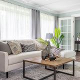 6. "Industrial Style Irondale Square Coffee Table"