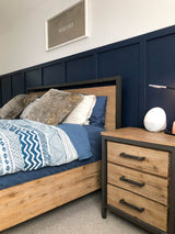 9. "Irondale Queen Bed with easy assembly and hassle-free maintenance"