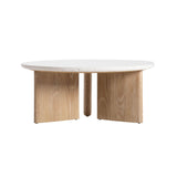 7. "Seashell Finish Infinity Coffee Table for a touch of coastal charm"