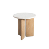 3. "Stylish Infinity Side Table - Seashell Finish for contemporary living spaces"
