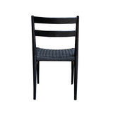 3. "Shop the Jakarta Dining Chair - Black/Black Woven Seat - Affordable and elegant"