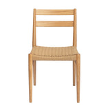 2. "Elegant Jakarta Dining Chair - Natural/Natural Woven Seat for stylish dining spaces"