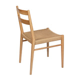 4. "Durable Jakarta Dining Chair - Natural/Natural Woven Seat for everyday use"