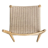 6. "Handcrafted Jakarta Dining Chair - Natural/Natural Woven Seat for a unique touch"