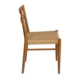 4. "Durable Jakarta Dining Chair - Walnut/Natural Woven Seat for everyday use"