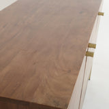 9. "Elegant Kenzo Sideboard with a glossy white lacquer finish"