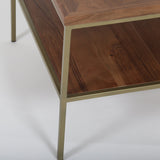 8. "Luxurious Kenzo Coffee Table with polished chrome accents"