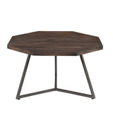 4. Vinegar Loft Octagon Nesting Coffee Table, Set Of 2 - Space-saving Design: Maximize your living space with this functional nesting coffee table set, ideal for small apartments or rooms with limited space.