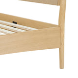 9. "Elevate your bedroom with the elegant Lumina Queen Bed"