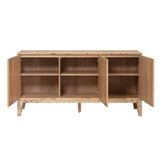 3. "Versatile Mappa 3 Door Sideboard with adjustable shelves"