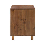 4. "Versatile Nevada Nightstand - Dark Driftwood for any bedroom style"