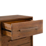 3. "Durable Nevada 6 Drawer Dresser - Dark Driftwood with a rustic touch"