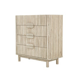 1. "Oasis 4 Drawer Chest in sleek white finish"