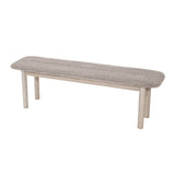 3. "Medium-sized Oasis Bench - Oatmeal: Perfect for small to medium-sized gardens or patios"
