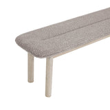 5. "Oatmeal Oasis Bench: Add a touch of elegance to your outdoor decor with this versatile seating"
