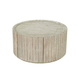 5. "Versatile Oasis Round Coffee Table 1 Door for small spaces"