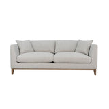 2. "Neutral-toned Harmony Sofa - Woven Tweed for versatile home decor"