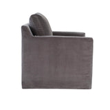 3. "Elegant grey Heston Club Chair for stylish interiors"