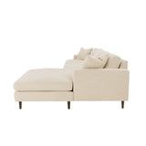 5. Beach Alabaster Martha Right Sectional for spacious seating
