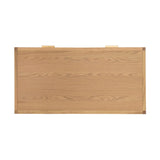 6. "Functional rattan desk with natural charm"