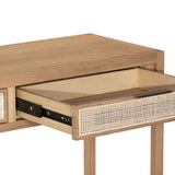 3. "Versatile Rattan Console Table - Natural, a functional and decorative piece for any living space"