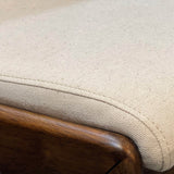 9. "Cream-colored Remix Dining Chair with padded seat for enhanced sitting experience"