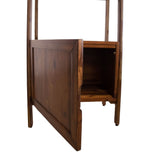 7. "Medium-sized bookcase with shelves and door - ideal for small spaces"