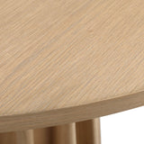 2. "Elegant Sculpture Dining Table - Natural: Enhance your dining experience"