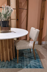 3. "Contemporary Sculpture Dining Table with unique artistic elements"