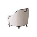 4. "Ebony Club Chair - Ivory with sleek and stylish design"