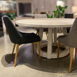 2. "Fritz Side Dining Chair - Dark Grey Natural Leg: Comfortable and durable chair with a contemporary design"