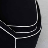 4. "Black Ebony Club Chair with plush cushions for ultimate comfort"