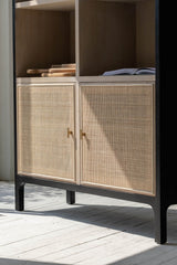 6. "Space-saving Pietro Tall Cabinet ideal for small rooms or apartments"